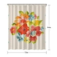 thumbnail image 5 of Pioneer Colorful Floral Shower Curtain for Bathroom Home Decor Bathtubs Waterproof Fabric Curtain with 12 Hooks 72x84in, 5 of 6