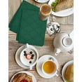 thumbnail image 4 of Dark Green Plaid Kitchen Dish Towels for Drying Dishes Set of 2, Country Vintage Abstract Striped Lattice Waffle Weave Microfiber Hand Tea Bathroom Towels Quick Dry & Absorbent Towel 15.7x23.6, 4 of 7