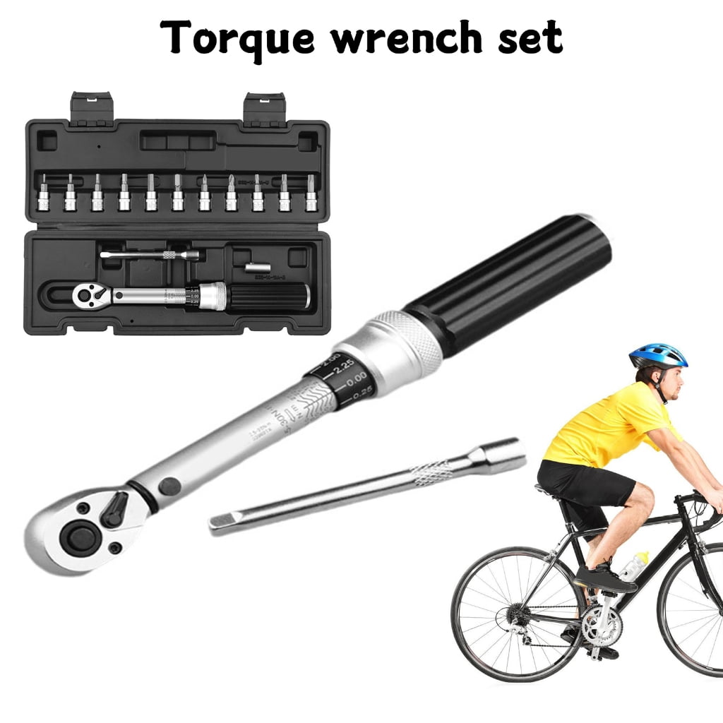 Zeiwohndc Bike Torque Wrench Set 1/4inch Torque Wrench 2.5-30Nm for Mountain Bike