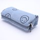 thumbnail image 3 of Neceser de cosméticos con cara de sonrisa suave, bolsas de maquillaje de pana para mujeres y niñas (azul retro) Tmvgtek Cuidado Belleza, 3 of 9