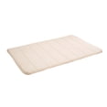 thumbnail image 1 of Floormat Thick Mildew Resistant Memory Foam Toilet Floor Non-slip Rug Floormat for Spa(Beige White), 1 of 10