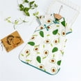 thumbnail image 3 of CAICJ98 Vêtements pour Fillettes Robes Imprimées Manches Enfants Vêtements pour Bébés Robe Rayée Courte Filles Robe&Jupe, Vert Menthe, 3 of 4