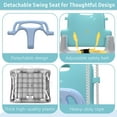 thumbnail image 3 of G TALECO GEAR Foldable Toddler Swing, 2 in 1 Swing Sets for Backyard, White & Green, 3 of 7