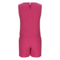 thumbnail image 5 of ZACPNCV Girl's 2 Piece Outfits Kids Tank Top and Paperbag Waist Pocketed Summer Short Sets Hot Pink 8-9 Years, 5 of 9