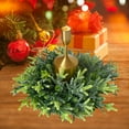 thumbnail image 2 of geerera Branch Frost Needle Wreath, 14 Inch Candlestick Ring, Festive Candle Garland, for Holiday Dining, Table Decor, Home Christmas Accents, 2 of 6