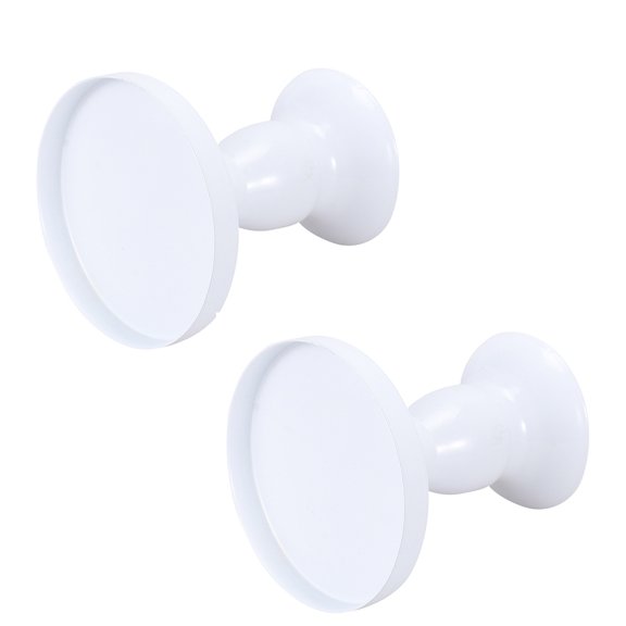 OUNONA White Metal Cake Display Stand for Storage Use 2pcs, 10.25" Round Dessert Rack for Weddings Parties Bakeries