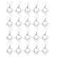 thumbnail image 1 of 20 piezas de pendientes en blanco con personalidad, bandejas huecas de acero inoxidable para hacer joyas y manualidades., 1 of 14