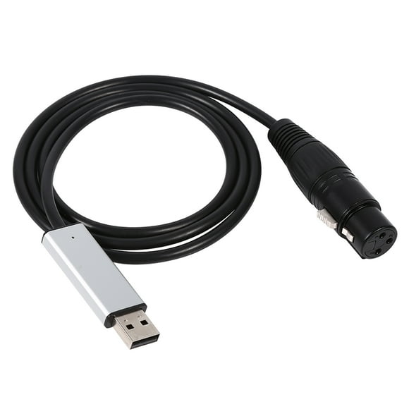 USB DMX 512 Adapter, USB to DMX Interface Adapter Controller PC Stage Lighting Controller Cable for Control Stage Lighting Equipment
