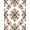 Red Green, Pattern 8, variant on ODIKA 8'x10' Washable Area Rug Durable, Non-Slip Circle Semi Botanical Arrangement Symmetrical Decorative Border for Living Room, Under Sectional, Family