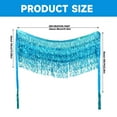 thumbnail image 3 of Baisdan Sequin Skirt for Women, Sparkly Mini Skirt, Sequin Tassel Fringe Skirts, Light Blue, 3 of 6