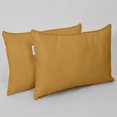 thumbnail image 2 of SNNROO Indoor/Outdoor Polyester Fabric Lumbar Pillow Cover  All-Weather Waterproof Rectangular Cushion Case for Patio Furniture 12” x 20”Set of 2-Yellow, 2 of 7