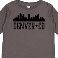 thumbnail image 4 of Inktastic Denver Colorado City Skyline Boys or Girls Long Sleeve Toddler T-Shirt, 4 of 5