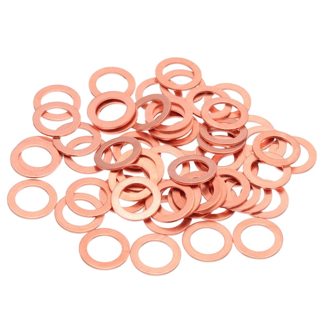 Uxcell Rondelles Plates en Cuivre pour Raccords Hydrauliques et Réparations et Entretien Électroniques 12x18x1mm