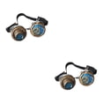 thumbnail image 3 of yingyy Lunettes Style Steampunk Uniques avec Vintage Distinctif pour Halloween Rivet Rétro Type 2 2Ensemble, 3 of 6