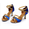 thumbnail image 5 of zapatos de baile latino a la moda para mujeres y niñas, zapatos de baile de salón Tango Salsa para damas, Sandalias de tacón alto de fondo suave 5/7, 5 of 5