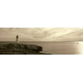 thumbnail image 2 of Christensen, Jim 18x9 Gold Ornate Wood Framed with Double Matting Museum Art Print Titled - Lighthouse III, 2 of 4