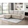 thumbnail image 2 of Lexicon Gallatin 2-Pcs Corduroy Sectional with Left Chaise in Beige & light gray, 2 of 16