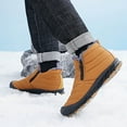 thumbnail image 7 of CHENge Mens Snow Boots Size 7 Ankle-High Pointed Toe Insulated Lined Fashion Comfort Elastic Walking Shoes(Coffee,9.5), 7 of 7