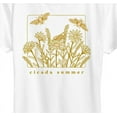 thumbnail image 3 of Instant Message - Cicada Summer - Women's Short Sleeve Graphic T-Shirt, 3 of 6