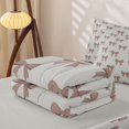 thumbnail image 5 of Manfei Brown Dreamy Bowtie Zipper Twin Comforter Sets with Fitted Sheet and 2 Pillowcases,Kawaii Bowknot Zipper Bedding Set,Light Gray Reversible,4pcs, 5 of 7