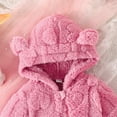 thumbnail image 4 of Snow Suits for Girls Hoodie Bear Ear Onesies Girl Baby Romper Baby Girl Warm Outfits Baby Girls Clothes 0-3 Months, 4 of 6