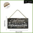 thumbnail image 2 of 6x12 IN Home Family Wall Decor Rustic Home Sign Inspirational Saying Sign,Farmhouse Entryway Sign,Family Farmhouse Entryway Decor,Blessed Home Wall Art, 2 of 5