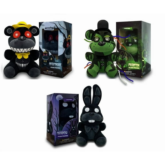 Collectible Stuffed Combo 3 Character Nightmare Plush Phantom Freddy Plush Shadow Bonnie Plush Birthday Gift For Kids, For All Ages, 7 plush