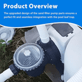 thumbnail image 1 of Swimming Pool Pump Cover Sand Filter Pump Suitable for SF15110 ECO15110 SF80110-1, 1 of 7