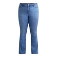 thumbnail image 5 of Terra & Sky Women's Plus Size Bootcut High Rise Jeans, Available in Short and Regular Inseams, 5 of 5