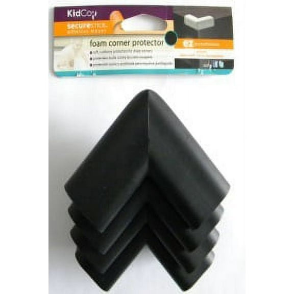 KidCo S381 KidCo Foam Corner Protectors, 4 Pack, Black