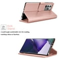 thumbnail image 4 of Galaxy Note 20 Ultra (2020),Takfox Leather Wallet Case Flip Magnetic Closure Card Slots Cash Pockets with Kickstand Protective Folio Flip Cover -Rose Gold, 4 of 6