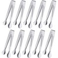 thumbnail image 1 of 10 pinzas para azúcar y dulces, pinzas para cubitos de hielo, pinzas para macarrones de acero inoxidable para alimentos, para buffet, restaurante, boda, cocina, fiestas de cumpleaños, 1 of 5