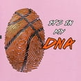 thumbnail image 3 of Wild Bobby, Basketball Fingerprint It's In My DNA, Sports, Unisex Crewneck Graphic Sweatshirt, Light Pink, Small, 3 of 5
