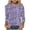 Purple, variant on wdsxpo Shirts for Womens 3/4 Sleeve Casual Crewneck Shirts Printed Basic T-Shirts Dressy Tunic Business Work Shirts Fall Fashion Tops
