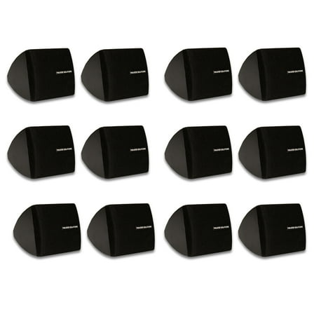 Theater Solutions TS30B Mountable Indoor Speakers Black Bookshelf 6 Pair Pack