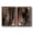 Barnwood Walnut, variant on Loft Pastel VII - Premium Framed Canvas 2 Piece Set - Ready to Hang