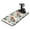 White-235, variant on Washable Rubber Multicolored Floral Dish Drying Mats for Kitchen Counter Home Large Coffee Bar Pad Accessories and Decor for Utensils Stemware 17''x31.5''