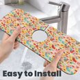 thumbnail image 6 of Kdxio Colorful Chicken Pattern Non-Slip Diatom Mud Faucet Drain Pad,Self Absorbent Mat for Kitchen Sink for Variety Kitchen & Bathroom Countertops, 6 of 7