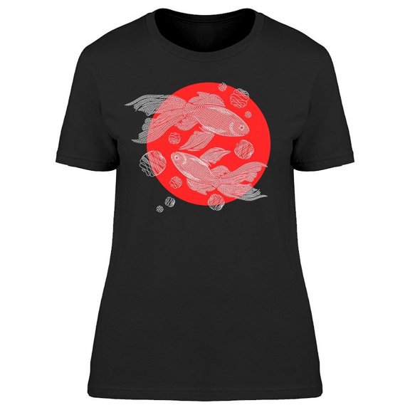 Koi Carp Happiness T-Shirt Women -Image by Shutterstock, Female Large