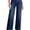 Dirty blue, variant on DOKOTOO Women's Wide Leg Jeans Trendy High Waist Center-Seam Straight Leg Raw Hem Baggy Loose Boyfriend Stretchy Denim Pants