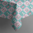 thumbnail image 5 of Checkered Unicorn Cat Pattern Square Tablecloth,Waterproof Square Table Cover,Wipeable Spillproof Washable Table Cover for Home Kitchen Party Decor 52"x52"(132x132cm), 5 of 6
