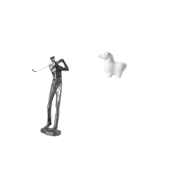 Figura de golfista,Estatua de golfista de resina,figura de golfista,decoración del hogar,Adorno de escultura moderna para centro de mesa,regalo,Estatua del caballo,Estatua de caballo para