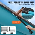 thumbnail image 4 of VEVOR 10'x13' Outdoor Retractable Pergola with Canopy, Aluminum Pergola with Retractable Canopy, Modern Pergola with Sun Shade Canopy for Patios, Gardens, Decks, Backyards (Bule), 4 of 9