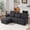 Dark Grey, variant on OMOCCUIT 100.4" Modular Sectional Sofa with 6-Position Adjustable Headrests, Chenille 3 Seat Cloud Couch for Living Room