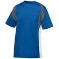 thumbnail image 2 of ASI  Girls Dynamite Jersey - Navy, Silver Gray & White - Medium, 2 of 2