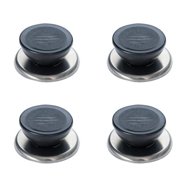 4 piezas de perillas de repuesto de acero inoxidable para ollas de cocina, accesorios para manijas de tapas de ollas