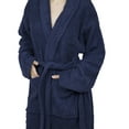 thumbnail image 4 of Women Shawl Collar Ladies Bathrobe Terry Cotton Kimono Collar Luxury Spa Robes, 4 of 8