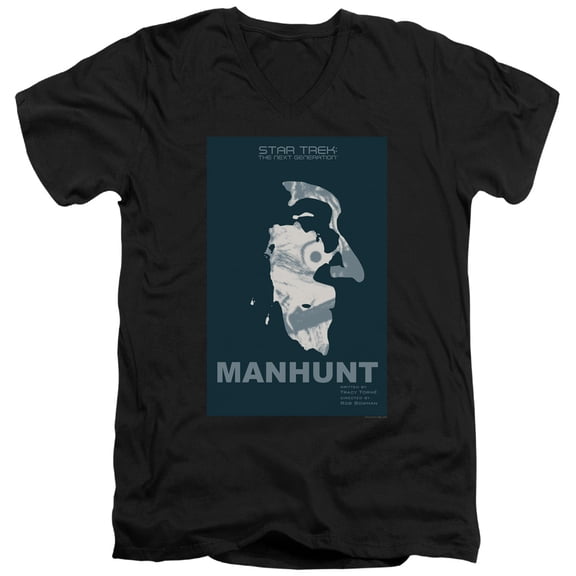 Star Trek - Tng Season 2 Episode 19 - Slim Fit V Neck Shirt - Large