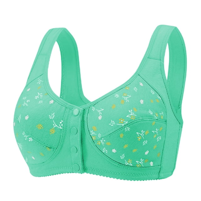 Abcnature Plus Size Bras for Women Printing Thin Style Ventilate Plus Size Bras without Steel Rim