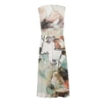 thumbnail image 4 of RKSTN Robes d'Invitée de Mariage pour Femmes Mode Décontractée Amples Grande Taille Évasées Robes d'Été Décontractées Bohèmes à Imprimé Floral Sans Manches à Col en V Poitrine Enveloppée Robes de Cocktail, 4 of 5